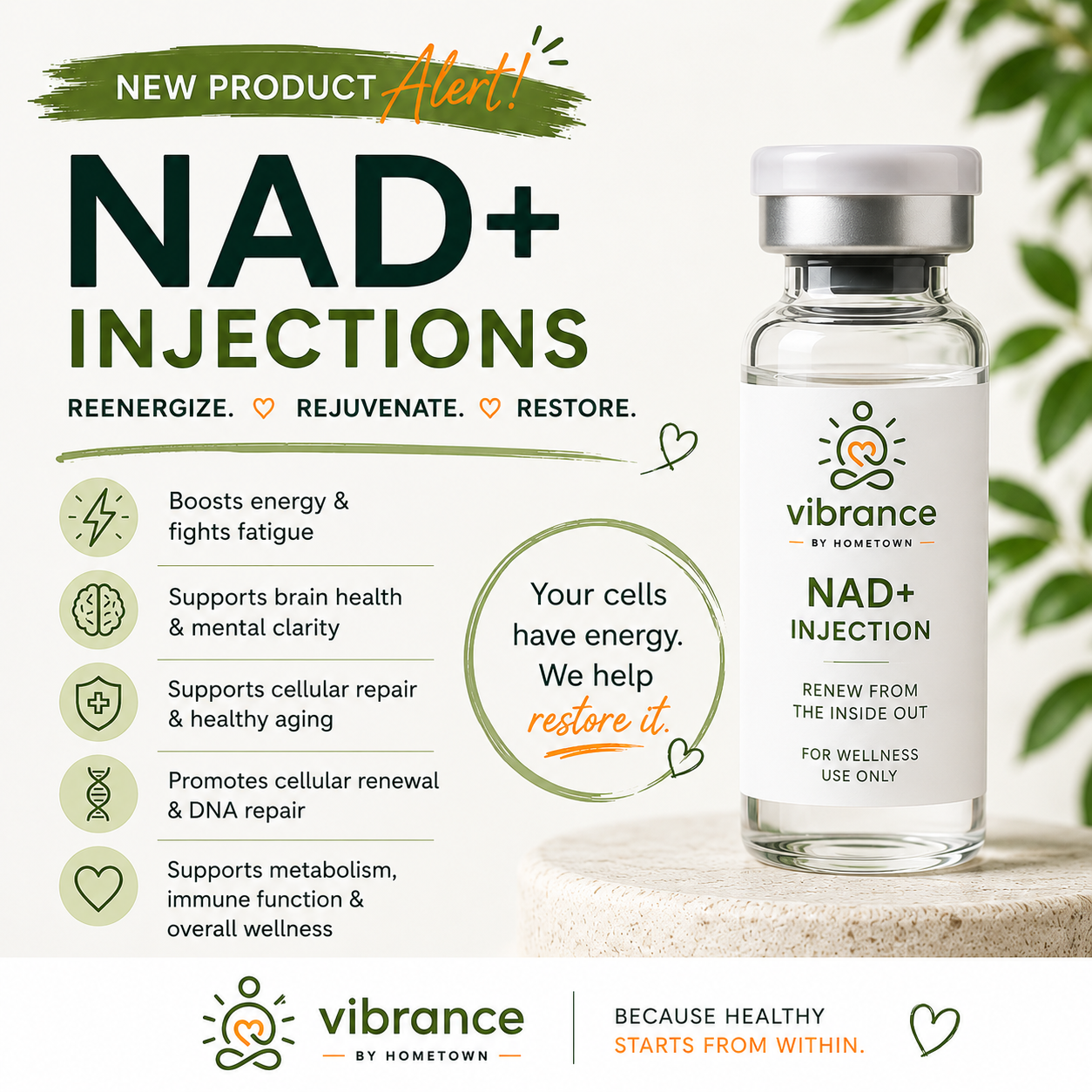 NAD wellness option from Vibrance by Hometown